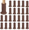 24 Stück Stuhlsocken, Stuhlpolster für die Möbelbeine, Filzgleiter, Anti-Rutsch-Bezüge für Möbel, Barhocker, Tische und Sofas(Braun), Chair Leg Floor Protectors