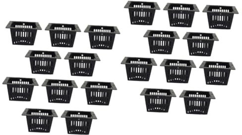 Sosoport 2 Sets Pflanzkörbe Gewächshaus-pflanztöpfe Für Effiziente Belüftung Und Einfache Wurzelentfernung 10 Stück X 2