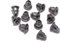 Lot de 100 fermoirs à tige en silicone hypoallergénique transparent pour boucles d'oreilles à crochet - 5 mm - Noir