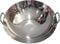 ASerZenith Edelstahl Wok - Pfanne - mit Zusatzgriff - Mehrzweckbratpfanne aus Edelstahl - Topfdurchmesser: 50 cm - Bratpfanne(Pot Diameter:50 cm)