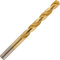 UK Drills - HSS Titanium Drill Bits - Fully Ground, Titanium Coated Tool Bit Jobber - To be used on Steel, Wood & Plastic - 8.0mm