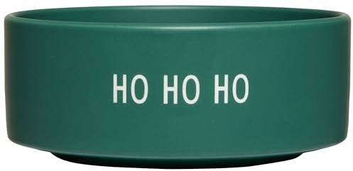 Design Letters Snackschale Ho Ho Ho | Porzellan Bowl Schüssel für Weihnachtsdeko, Weihnachten, Weihnachtsgeschenke | Dekoschale, Weihnachts schale, Obstschale, Müslischalen, Schale Deko Grün 300 Ml
