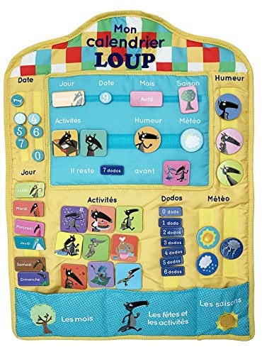 Mon calendrier en tissu du loup