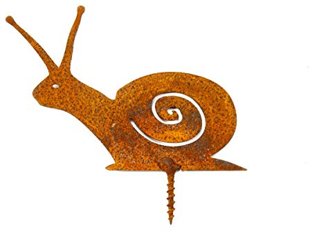 Manufaktur Lichtbogen Rost Schnecke mit Schraube zum Einschrauben