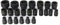 B07P54K833 1/2 Drive Impact Socket 6 Point Impact Socket, 10mm Universal Pneumatic Socket Wrench Head (4mm Height, Pack of 1)