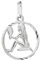 NKlaus Jungfrau Sternzeichen 925er Sterlingsilber 15mm Kettenanhänger Horoskop Zodiak 9166