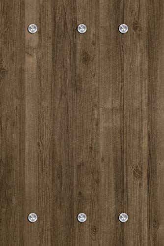 Queence Designer-Garderobe | Wandgarderobe | Flurgarderobe | Garderobenhaken | Garderobenpaneel | Urban Look | Kleiderständer | Kleiderablage | Garderobenständer, Größe:80x120 cm, Farbe:Holz Braun