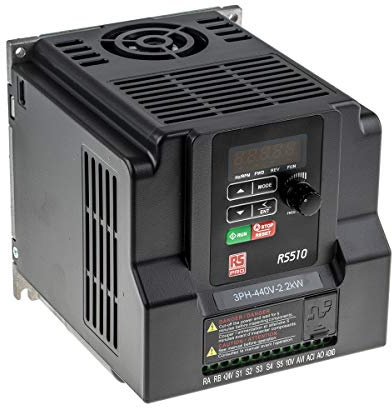 RS PRO RS510 3-Phasen Frequenzumrichter 2.2 kW 480V 5.2 A 599Hz