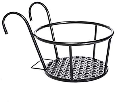 BSTCAR Blumentöpfe zum Aufhängen, Halterung Blumentopf, Blumenregal aus Eisen, Halterung Garten, Balkon, rund, Blumentopf, Garten 22 * 22 * 12CM