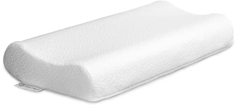 VitaloPremium Nackenstütz-Kissen NK 10S - orthopädisches Kopf-Kissen aus Nautiflex-Schaum - ergonomisches Schlaf-Kissen - 65x32x10 cm