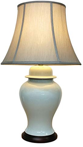 Porzellan-Lampe, gebrochenes Design, Weiß