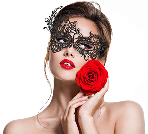 Balinco VENEZIANISCHE MASKE, Damen Maskenball, Elegant, Partyoutfit Zubehör, Kostüm Accessoire, Karneval-, Fastnacht-, Fasching-, Halloween, Sexy Frauen Augenmaske (Venezianische Maske 2)