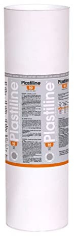 Jacques Herbin 10650T - Packung Modelliermasse Plastiline für den Modellbau, 10 kg, zum modelieren, H50 weich, 1 Pack, Hellgrau