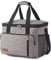 25L Cooler Bag Thermal Insulated Picnic Family Lunch Bag Waterproof Cool Bags Large Shopping Bag for Beach Picnic Camping Travel Grey