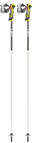 LEKI Airfoil 3D Skistöcke, White-Anthracite-Neonyellow, 115CM