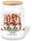 True Statements Geschenk zu Weihnachten: Keramikdose mit Holzdeckel personalisiert mit Namen „Kekse von“ – 650ml Keksdose mit Wichtel-Motiv Aufbewahrungsdose Weihnachtsplätzchen Vorratsdose