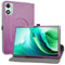 MAMA MOUTH Case for DOOGEE U11,360 Degree Rotating With Premium PU Leather Sleeve Cover for DOOGEE U11 Pro/Blackview Tab 90 / OUKITEL OT8 / Alldocube iPlay 60 Lite 11 Inch Tablet,Purple