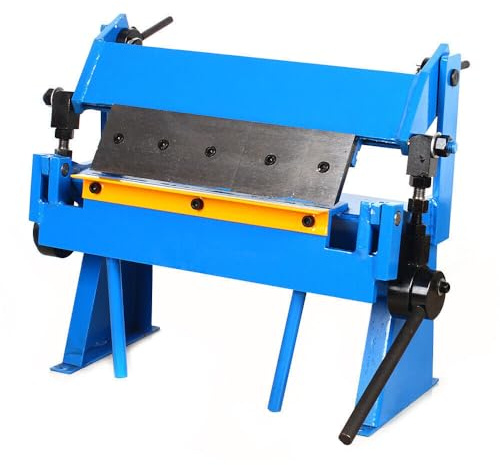 Biegemaschine,305mm Blechbiegemaschine Kantbank 135° Abkantbank Schwenkbiegemaschine Blechbiegemaschine Manuell Biegegerät Walze Handkantbank Arbeitsbreite,Blau