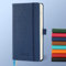 IN-LUXPRO Kalender 2025 2026 Wochenplaner,18-Monate Buchkalender (Jul.2025-Dez.2026) Monatskalender mit Ausgaben & Notizseiten A6(16.4 x 9.6 cm),mit Vegan-Leder & Notizseiten,Marineblau.