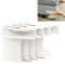 Lot de 4 Supports de draps-Housses Attache avec Bandes de Verrouillage, tendeur Drap Housse, antidérapants et verrouillables pour protège-Matelas, literie, couvertures, Blanc