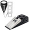 2pcs Portable Door Lock, Hotel Door Lock Travel Safety, Door Alarm, Door Stop Alarm, Hotel Door Lock for Home and Travel Security for Home Hotel Travel Security Personal Protection(Black)