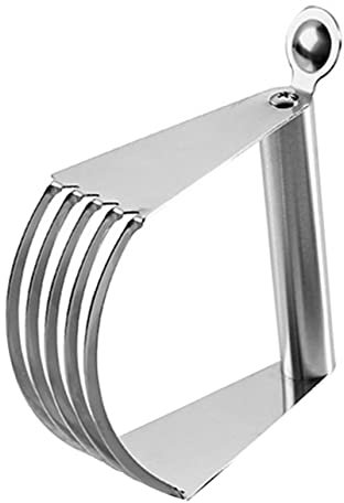 DONFAMDS Stainless Steel Pastry Dough Cutter Flour Mixer Kitchen Baking Tool for Cake Pastry Bread Hand Mixer Beater for Home Use Portable Kitchen Beater