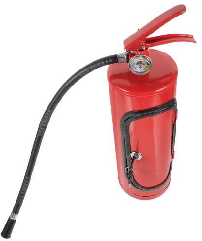 Healvian Creative Red Metal Fire Extinguisher Wine Bottle Holder Box with Convenient Storage and Modern Elegant Design, for Home Or Bar Wine Storage and Display