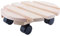 HRB Rolluntersetzer Pflanzenroller versch. Tragkräfte 30-200 Kg (Holz rund, Ø30 cm, 50 Kg)