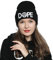DonDon Mütze Damen Beanie Statement Wintermütze DOPE