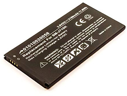 Akkuversum Akku kompatibel mit Samsung Galaxy J7 2016, Handy/Smartphone Li-Ion Batterie