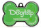 Dogtap Solid, digitale Hundemarke Knochen, mit NFC-Chip und QR Code für Kontaktdaten und Steckbrief, PVC, Metall, wasserfest, robust, 41,6 x 28,5 x 4,6 mm