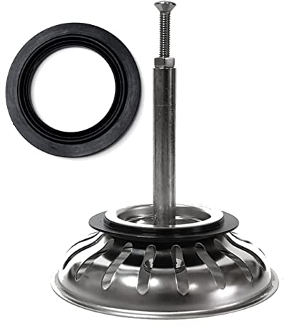 Siebkörbchen Siebkorb wie Blanco 3,5 Zoll für Exzenterbedienung (119146) - 18 Schlitze -inkl. PROKIRA Ersatzdichtung Gummidichtung