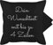 Kissenbezug - Aufdruck selbst gestalten - Wunschtext I Geschenk personalisiert - 50 x 50 cm - Schwarz - selber Bedrucken schreiben Text Kissen bezug Schrift beschriften Lassen eigenem drucken