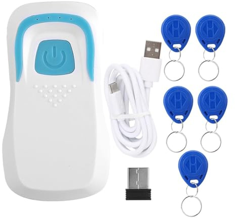 Bluetooth-RFID-Karte, Code-Scanner mit 5 Karten, 1000 W, 2000 W, Wechselrichter, Lesegerät, Kabellos, Schwarze ID, 13.56 MHz (Weiss)