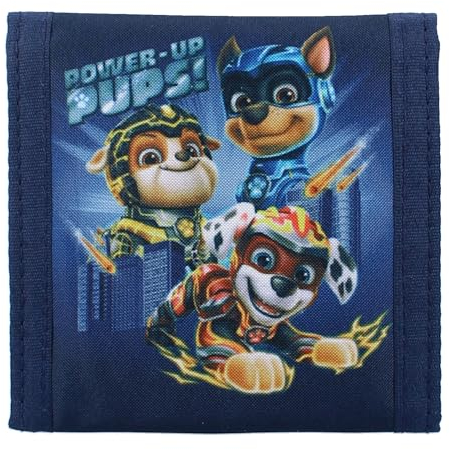 Paw Patrol Unisex Kinder Geldbörse, Mighty Kinofilm Portemonnaie, Mehrfarbig