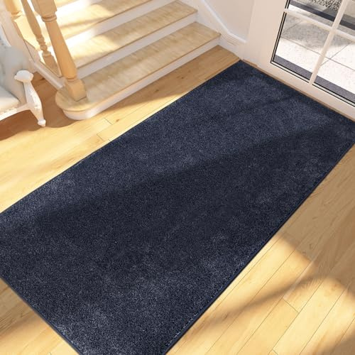 FCSDETAIL Läufer Teppich 80 x 178 cm, Schmutzfangmatte Innen, Fußmatte | Maschinenwaschbare, Sauberlaufmatte, rutschfeste Fussmatte für Hund, Eingang, Haustür, Flur, Küchen