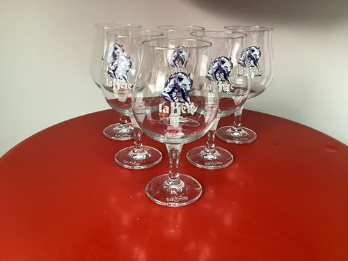 Lot de 6 verres à bière la bete 25cl neuf