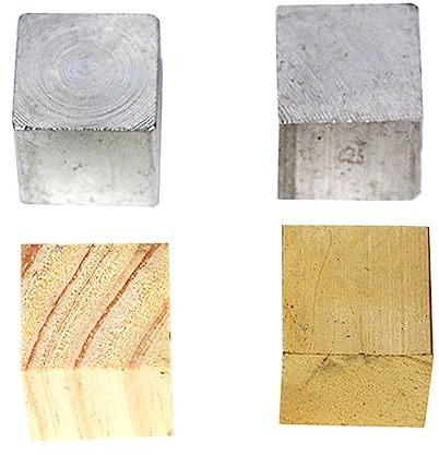 Gatuida Wissenschaftliches Lehrset 4-in-1-dichteblöcke Eisen Aluminium Kupfer Holzwürfel Aufbewahrungskoffer Für Physikexperimente Lernwerkzeuge