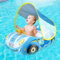 YANGUN Baby Schwimmring mit Sonnendach, Baby Schwimmring Aufblasbarer, UPF50+ Sonnenschutz, für Pool Party Wasser Sommer Outdoor Beach Lounge für Kinder Kleinkind 1-5Jahr