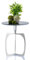 Amago home Beistelltisch Metall rund ø 45 x 56 cm Dekotisch Marmor Sohoo Gestell Farbe Silber - Tischplatte schwarz