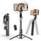Gimbal Stabilizer for Smartphone, Phone Gimbal with Remote 1-Axis Auto Balance Selfie Stick Phone Stabilizer for Video Recording Group Selfies Live Streaming Compatible with iPhone/Android