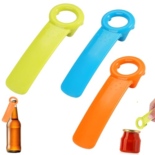 3 Pièces Ouvre Bocal Manuel Ouvre Boîte Mains Faibles Ouvre-Bouteilles Manuels En Verre Pour Personnes âGéEs Enfants Femmes Mains Faibles