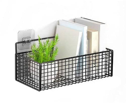 Hängender Korb, Drahtkorb, Draht-Aufbewahrungskörbe, Snack-Regal, Wand-Obstkorb, Badezimmer-Wand-Organizer, Mülleimer, Aufbewahrungsregal, Wand-Gewürzregale Kleiner Metallkorb für die Küche