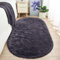 AIMECO Skandinavischer Teppich lang oval Waschbarer Teppich Memory Foam Wohnzimmerteppich Schlafzimmerteppich Kinderteppich 160x200 cm,Grau-violett