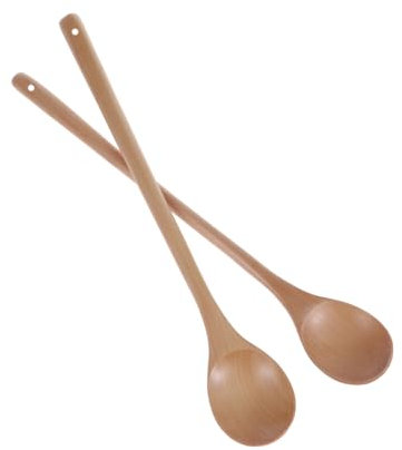 EQEQE Cucchiai di Legno for Cucinare, 2 Pezzi Utensili da Cucina Cucchiaio da Gelato Cucchiaio da Cena cucchiai Decorazione boscosa Cucchiaio da caffè Cucchiaio da caffè