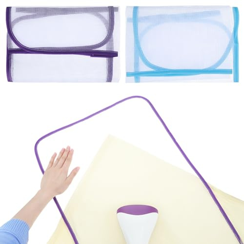 2 Pcs Pressing Cloths for Ironing – High Temperature Protective Mesh Covers to Safeguard Clothes from Burns & Shine