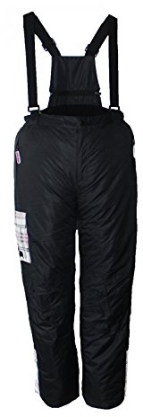 Kinder Mädchen Skihose mit Träger Schneehose Snowboardhose Winterhose Schwarz 146/152