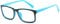 Boolavard Blue Light Blocking Brille Square Nerd Brillengestell Anti Blue Ray Computerspiel Brille (Blau)