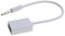 OTOTEC Adaptateur AUX vers USB 1/8/3,5mm Mâle Prise Audio Auxiliaire vers USB 2.0 Femelle Convertisseur Câble de Plomb Blanc pour Voiture Clé USB Lecture et Lecture Uniquement