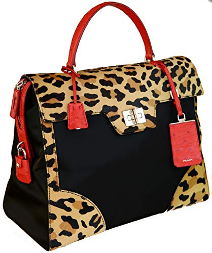 Prada Damen Mehrfarbig Stoff Schultertasche 1BA004